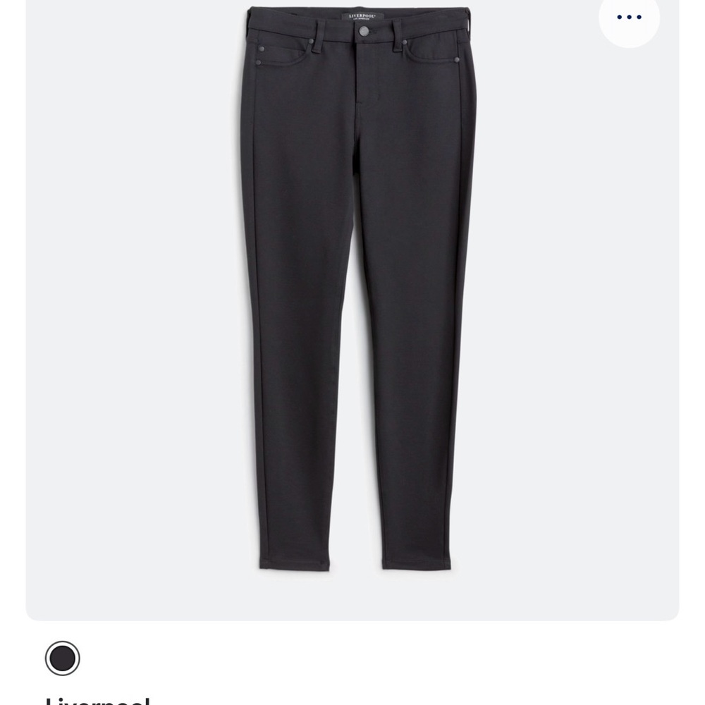 Liverpool Black Stretch Pants